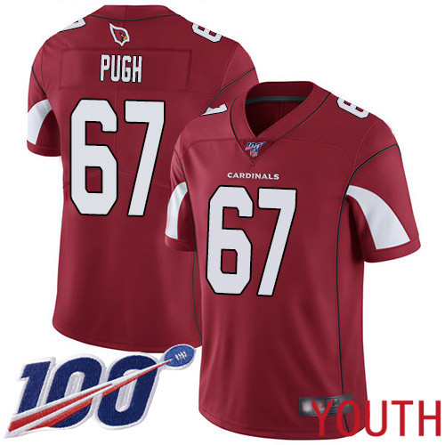 Arizona Cardinals Limited Red Youth Justin Pugh Home Jersey NFL Football 67 100th Season Vapor Untouchable